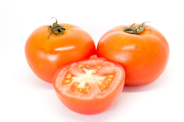 tomato vegetables isolated on white background Clipping Path