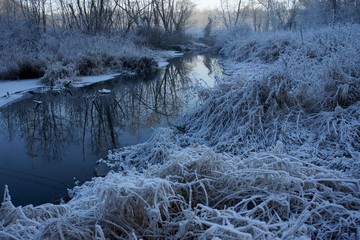 Morning Freeze outside Moscow, Russia