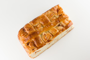 fresh cake with apple filling