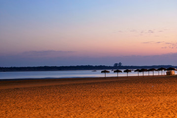 Playa de Sanlucar de Barrameda al Amanecer