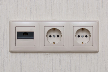 Sockets and switches.