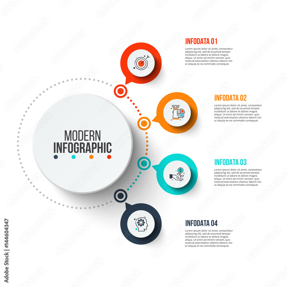 Poster business data visualization.