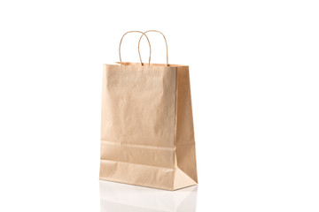 Recycled paper shopping bag