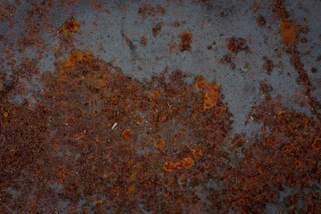 old rusty metal plate texture