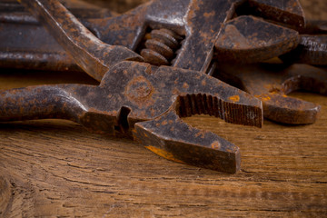 Old rusty tools