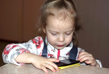 The child's interactions with modern technology