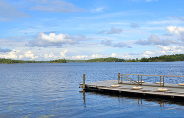 Obraz premium View of Saimaa lake.