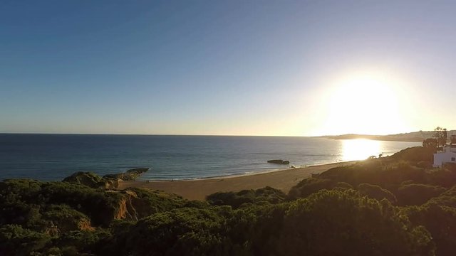 algave coast in portugal near albufeira