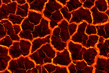 magma Background, The red crack astage for background - obrazy, fototapety, plakaty