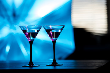 colourful cocktail with splashes