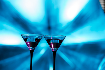 colourful cocktail with splashes