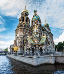 Fototapeta na wymiar Church of the Saviour on Spilled Blood , Griboedova Canal, Saint Petersburg, Russia.