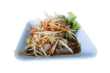 thai food papaya salad