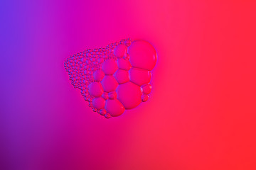 Background texture of soap bubbles