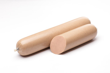 sausage on a white background