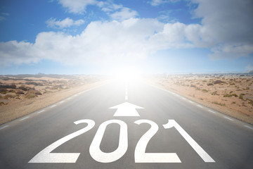 Road concept - 2021 - obrazy, fototapety, plakaty