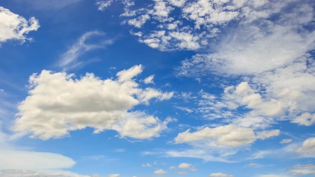 Timelapse rolling clouds 