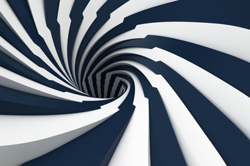 Abstract background twist tube 3d