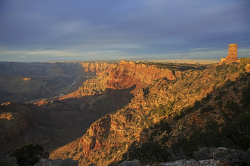 desert view watchtower in Grand Canyon National Park