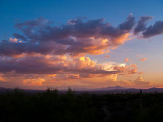 Sunset Clouds over the Sonoran Desert
