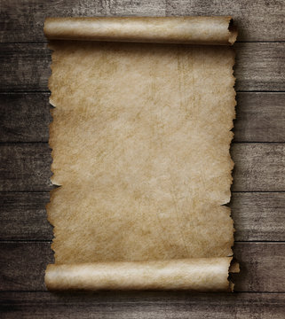Fototapeta parchment on wall