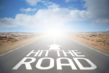 Road concept - hit the road