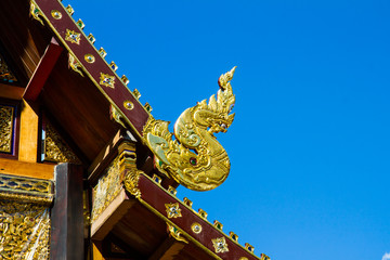 Fototapeta na wymiar Buddhist Temple in Chiang Mai Thailand