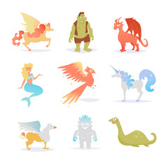 Mythological and fairy creatures.