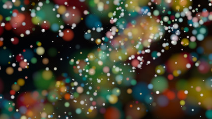 Obraz premium Beautiful colorful bokeh blurred background defocused lights