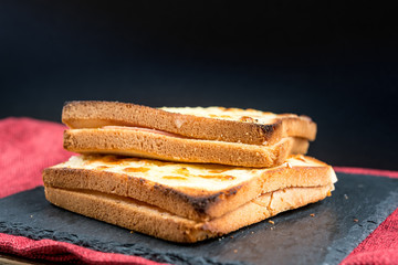 Traditional French Toasted Sandwich - croque madame
