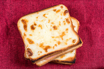 Traditional French Toasted Sandwich - croque madame