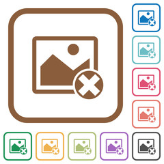 Cancel image operations simple icons