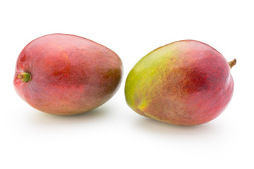 Mango fruit isolated on white background .