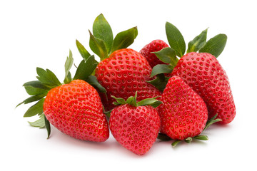 Strawberry isolated on white background. Fresh berry.