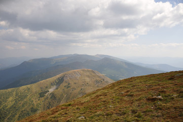 Landscape of the Ukrainian Carpathian Mountains