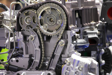 Car engine closeup, Part of car engine