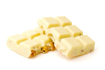 White chocolate isolated