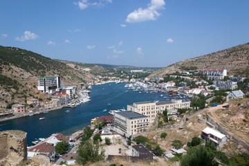 Obraz premium Balaklava Bay in the Crimea