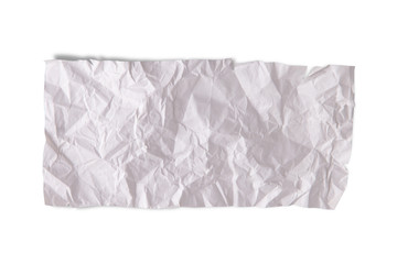 A piece of paper on a white background