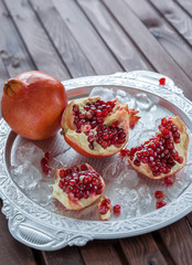 fruit on silver tray