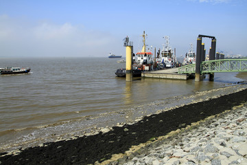 Tugboat pier, Bremerhaven, Free Hanseatic City of Bremen, German