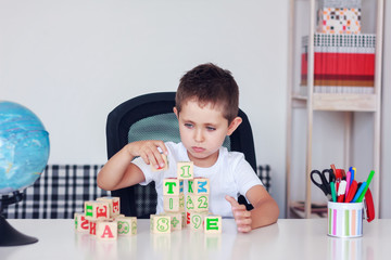 Schoolboy teaches letters