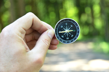 Compass in the hand