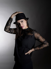 Fototapeta premium sinnliche junge Frau