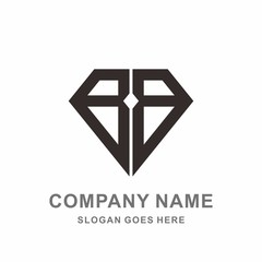 Geometric Diamond Outline Strips Jewelry Fashion Accessories Business Company Stock Vector Logo Design Template 