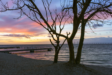 Klagshamn beach at sunset