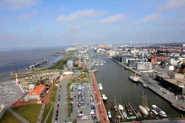 Fototapeta premium Bremerhaven von oben