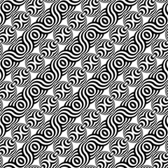 Design seamless monochrome waving pattern