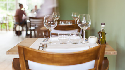 Restaurant dining table