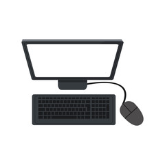 computer device icon over white background. colorful design. vector illustration